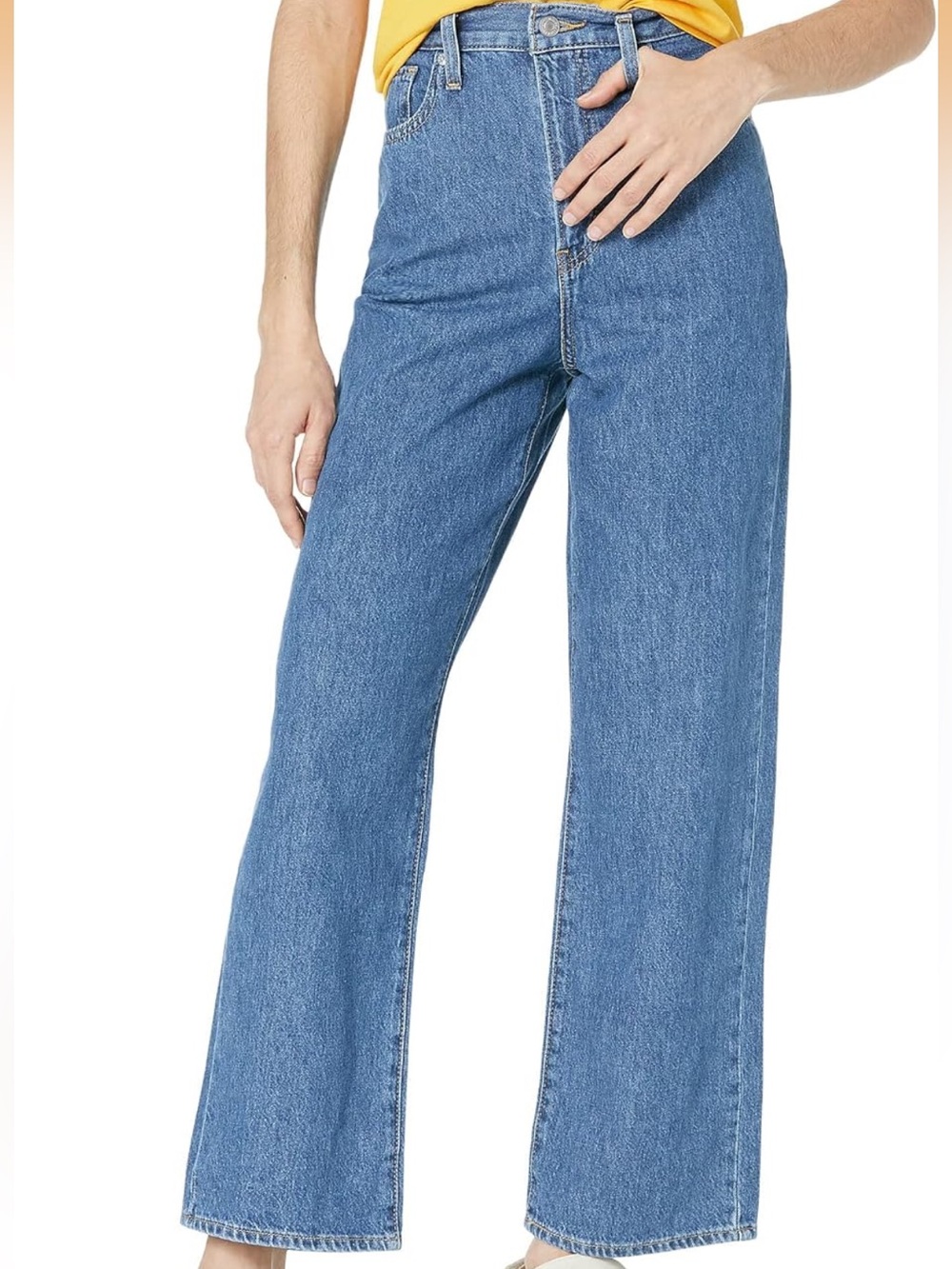 Levi’s High Waisted Straight Jeans (Dark Wash)